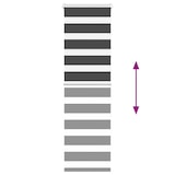 thumbnail of vidaXL Doppelrollo Schwarz 50x150 cm Stoffbreite 45,9 cm Polyester