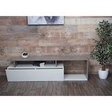 thumbnail of TV-Rack HWC-L35, Lowboard Fernsehtisch Sideboard TV-Schrank Kommode, Holz 47x170x40cm Staufach, Beton-Optik weiß