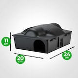 thumbnail of VerminBuster Rattenköderbox + Rattenfalle - inkl. Schloss - Köderbox für Ratten und Mäuse - Rattenköderbox - Rattenköderbox - Rattenbox