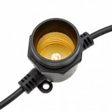 thumbnail of Guirlande guinguette 5M 10 douilles connectable 36V basse tension câble noir IP44 professionnelle Lotti