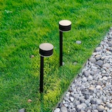 thumbnail of Lumisky 2 Balises solaires à piquer FORTY H30cm Acier Noir