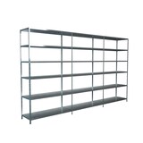 thumbnail of Steck-Grund-/ u 2 Anbauregale, 18 Böden, 2300x2600x350, verz.