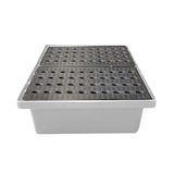 thumbnail of Bac de rétention 70l empilable avec caillebotis - plast'up rotomoulage - NATUREL