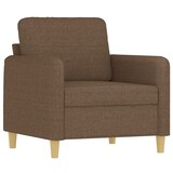 thumbnail of vidaXL Sessel mit Hocker Braun 60 cm Stoff