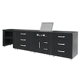 thumbnail of 4-teilige Außenküche mit schwarzem Gasherd