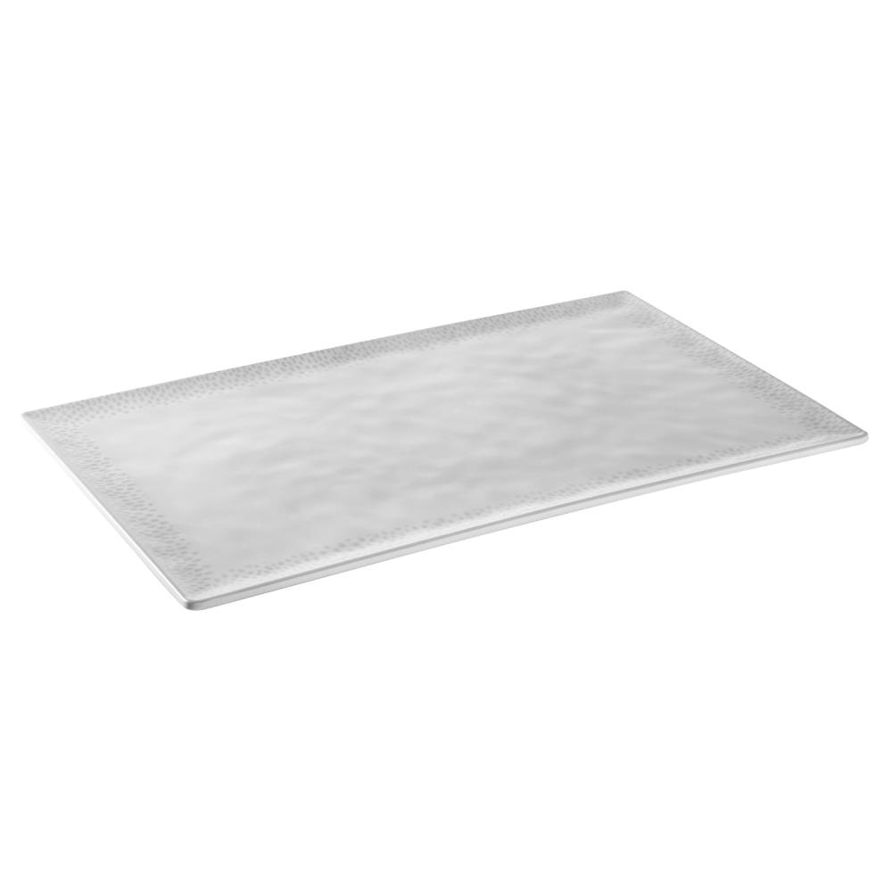 APS GN-bak 1/1 FOOTMARK - melamine, 53 x 32,5 cm, wit/grijs, GN-systeem, vaatwasmachinebestendig