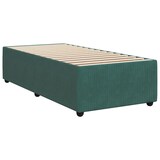 thumbnail of vidaXL Boxspringbett mit Matratze Dunkelgrün 80x200 cm Samt