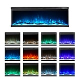 thumbnail of Elektrischer Wandkamin, 3-seitiger Einbaukamin, BOSTON130 L127 x T20 x H44