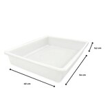 thumbnail of Confezione da 9 contenitori con coperchio (15L) 55,3 x 41 x 9,3 cm - per impasti, pasticcini, pizze, pane. In polipropilene per uso alimentare