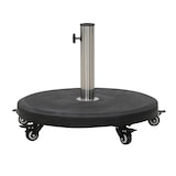 thumbnail of METRO PROFESSIONAL Soporte para sombrilla con ruedas, HDPE/hormigón, Ø 58 x 43 cm, 30 kg, negro
