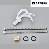 thumbnail of NAVIS | Design Waterval Kraan Badkamer Wit Badkamer Kraan | Elegante premium roestvrijstalen kraan voor spoelbakken | Hotelmengkraan 2 aansluitingen