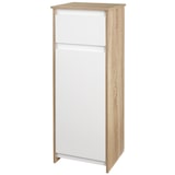 thumbnail of Armario Bajo para Baño Mueble de Baño de Madera con Cajón y Armario con 2 Estantes para Salón Dormitorio Cocina 32,6x30x90 cm Color Natural y Blanco