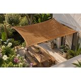 thumbnail of Toldo vela coco natural 4x3 m 60% ocultación para jardín terraza pérgola