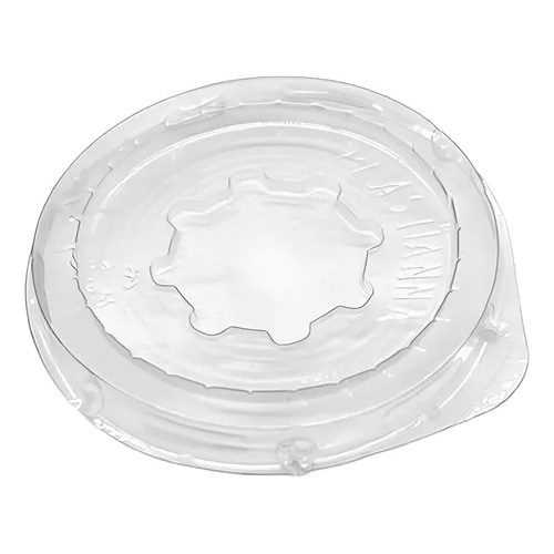 Runder PET-Deckel 9,5cm Transparent Flach Mit Öl 50un