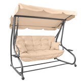 thumbnail of Dondolo Reclinabile Cuba Dimaplast Beige 200x120xH164 cm – Ideale per Giardino e Terrazzo