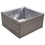 thumbnail of vidaXL Pflanzkübel Grau 80x80x40 cm Poly Rattan