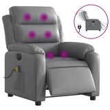 thumbnail of vidaXL Massagesessel Elektrisch Grau Kunstleder