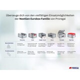 thumbnail of PROREGAL SuperSparSet 5x Eurobox NextGen Economy mit Auflagedeckel & 4x Verschlüsse Schwarz, Griffe zu, HxBxT 17x40x60cm, 34L, Eurobehälter, Box