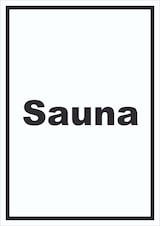 thumbnail of Sauna Schild mit Text Erholung Entspannung hochkant A3 (297x420mm)