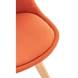 thumbnail of Set van 4 eetkamerstoelen Linares oranje/Stof