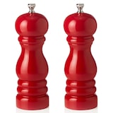 thumbnail of Salzmühle und Pfeffermühle rot glänzend, 15 cm, Gummibaumholz, Classic Mill 2 tlg. Set