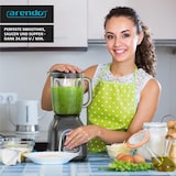 thumbnail of Arendo Standmixer, 1,75L Glasbehälter Edelstahl, 1400W, Glas Smoothie Maker / Mixer Ice Crush Funktion Milchshaker, Grau/Schwarz