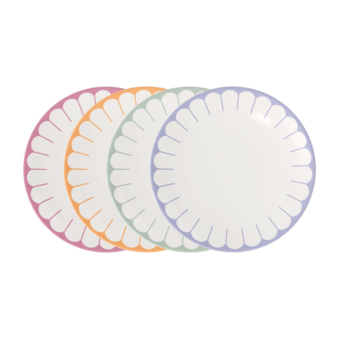 Villeroy & Boch Fleur Couleur Frühstücksteller-Set ø 21,2 cm 4-teilig