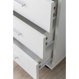 thumbnail of Rollcontainer WL5.748 40 x 70,5 x 33 cm Weiß, Schreibtisch-Container Rollschrank 4 Schubladen, Moderner Schubladencontainer mit Rollen,
