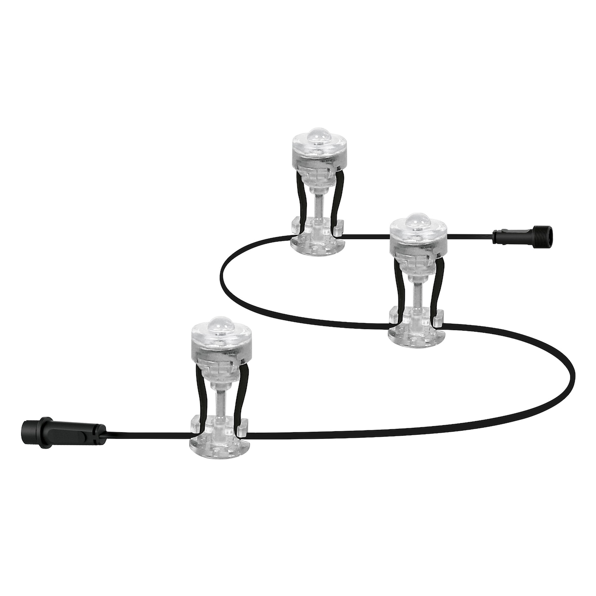 LEDVANCE ENDURA GARDEN DOT EXTENSION LED Lichterkette Warmweiß 9,6 cm Kunststoff Transparent, 478510
