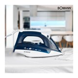 thumbnail of Bomann 660041 Bügeleisen Trocken- & Dampfbügeleisen Blau, Weiß