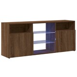 thumbnail of vidaXL TV-Schrank mit LED-Leuchten Braun Eichen-Optik 120x30x50 cm
