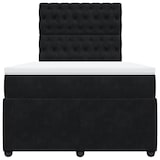 thumbnail of vidaXL Boxspringbett mit Matratze Schwarz 120x200 cm Samt