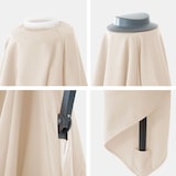 thumbnail of Cobertura de substituição para o guarda-sol de luxo HWC-A96, cobertura de substituição do guarda-sol, 3x3m (Ø4.24m) poliéster 2.7kg ~ creme