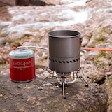 thumbnail of EVOCAMP 8x Propan Butan Gaskartuschen 450g, Schraubkartusche Eurogewinde 7/16" Ventilkartusche 809 ml für Weber Q100 Q1200