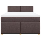 thumbnail of vidaXL Boxspringbett mit Matratze Dunkelbraun 140x200 cm Stoff