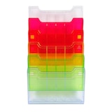 thumbnail of Trieur mural A4 horizontal 6 compartiments Linicolor arlequin transparent glossy