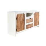 thumbnail of SIT Möbel Sideboard mit 2 Türen, 2 Schubladen, 1 offenes Fach | Akazie natur, Kalkputz weiß | B 150 x T 40 x H 80 cm | 14903-10