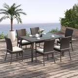thumbnail of Outsunny Set Mobili da Giardino 7 pzi Tavolo e Sedie in Rattan Marrone