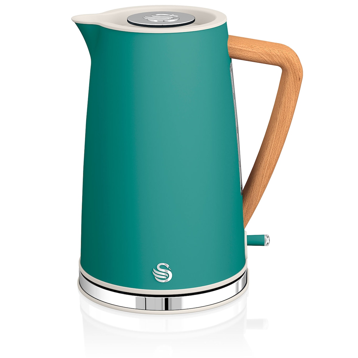 SWAN SK14610GRENEU Bollitore Elettrico 1,7 L Ultra Rapido Senza Fili Design Moderno Nordic, Verde, 2200W