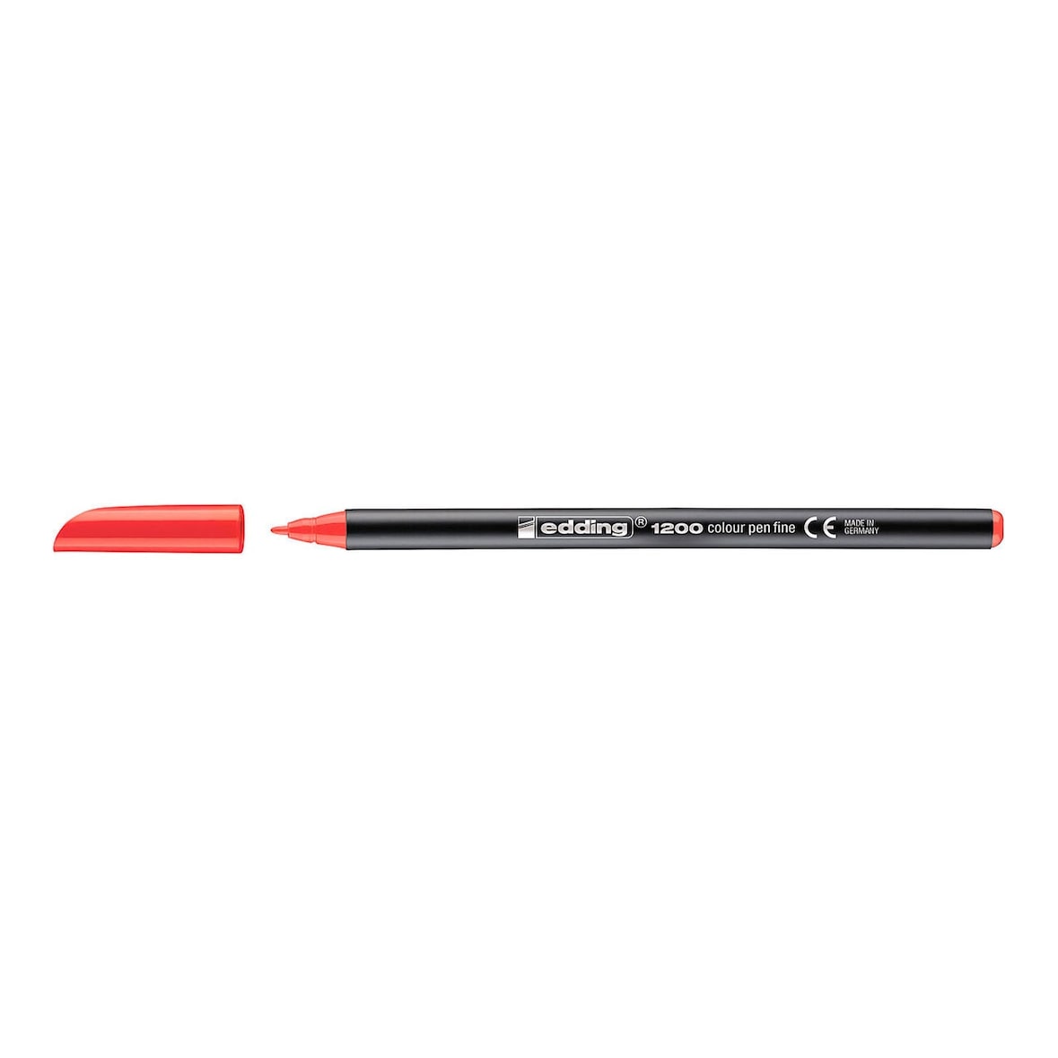 Edding 1200 - Rotulador de Fibra con Punta Redonda de 0.5 mm. Rojo