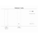 thumbnail of SARMOG COLONNA 1 ANTA KIT L43 P29 H190 in truciolare nobilitato color bianco fiammato