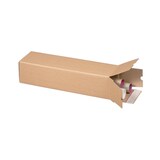 thumbnail of 10x Versandhülsen  435x105x105mm PLAN BOX braun quadratisch mit Selbstklebeverschluss & Aufreißfaden