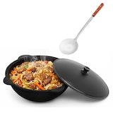 thumbnail of Gusseisen Kasan 12L NAMANGAN Aluminium Deckel Campingtopf Kazan WOK Kessel Camping BBQ Asia Schaumkelle