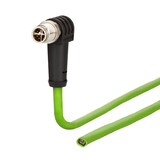 thumbnail of METZ CONNECT Anschlussleitung M12 Stecker 8-polig X-kodiert, gewinkelt, 1 m