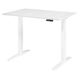 thumbnail of bümö elektrisch höhenverstellbarer Schreibtisch 120x80 cm in weiß, Gestell weiß - Sitz & Stehschreibtisch mit Memoryfunktion, elektrischer Stehtisch