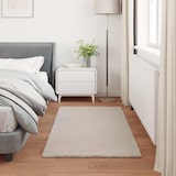 thumbnail of vidaXL Nep Konijnenbont Tapijt Olite Beige 80 x 150 cm Polyester