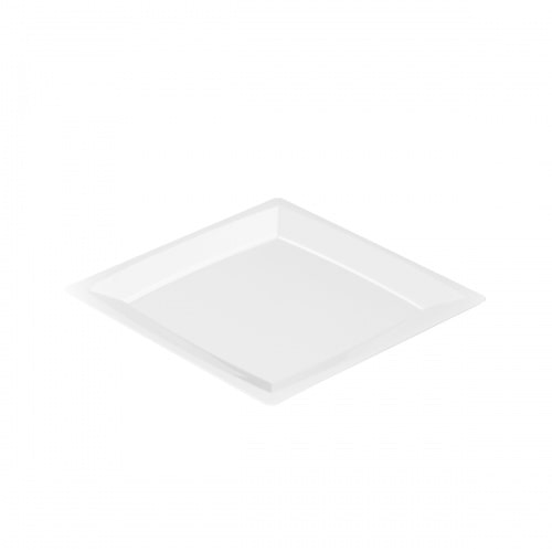 Sovie Tableware Teller MILAN in M aus Plastik, 17,2 x 17,2 cm, Weiss, 24 Stück - Einweg