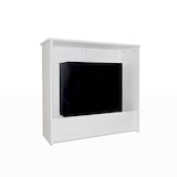 thumbnail of Bodenstehender Bioethanol-Kamin aus weißem Holz, hergestellt in Italien, Michelangelo, 96 x 36 x 90 h