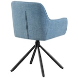 thumbnail of Lote de 2 sillas de tela Tipton Azul