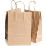 thumbnail of 100 Bolsas de Papel Kraft Marrón con Asas 32X12X42cm - Bolsa para Compras, Regalos, Bodas